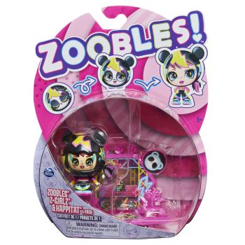Zoobles Z-Girlz Figurina Transformare Ursulet Panda