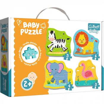 Puzzle Trefl Baby Clasic Animale Safari 8 Piese