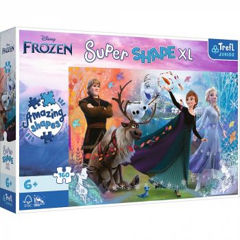 Puzzle Trefl Primo Super Shape XXL 160 Disney Frozen Descopera Lumea Inghetata