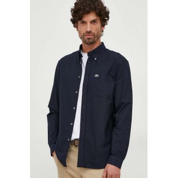 Lacoste cămașă din bumbac bărbați, cu guler button-down, regular