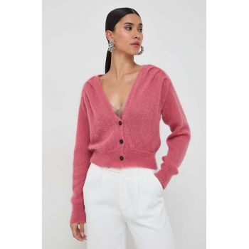 Liviana Conti pulover din amestec de lana femei, culoarea roz de firma original