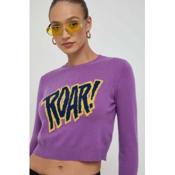 MAX&Co. pulover de lana femei, culoarea violet, light