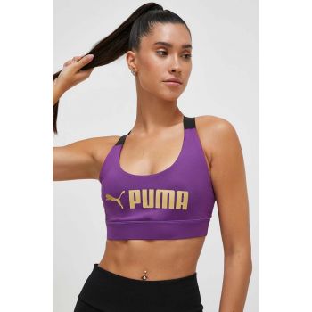 Puma sutien sport Fit culoarea violet ieftin