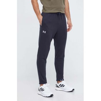 Under Armour pantaloni de trening culoarea negru, neted ieftini