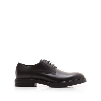 Pantofi casual bărbați din piele naturală, Leofex - 660 Negru Box de firma original