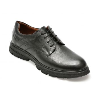 Pantofi GRYXX negri, 40451, din piele naturala la reducere