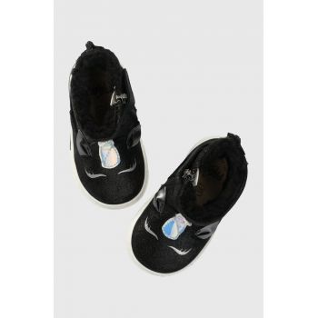 Primigi pantofi din piele intoarsa pentru copii culoarea negru