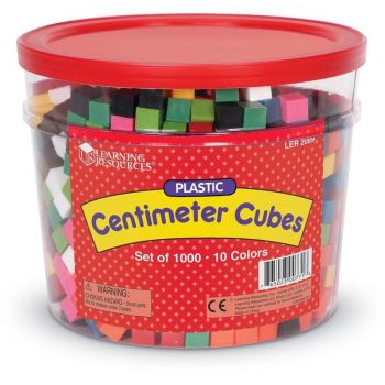 Set Cuburi multicolore 1cm