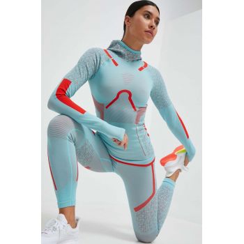 adidas by Stella McCartney mânecă lungă de antrenament TrueStrenght culoarea turcoaz