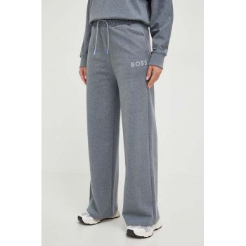 Boss Orange pantaloni de trening BOSS ORANGE culoarea gri, modelator