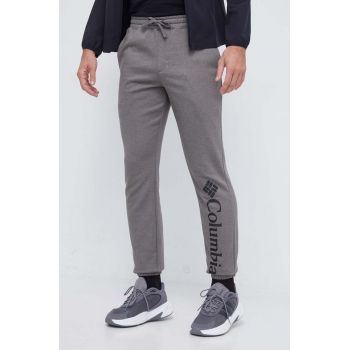 Columbia pantaloni de trening Trek culoarea gri, cu imprimeu 1957944 de firma originali