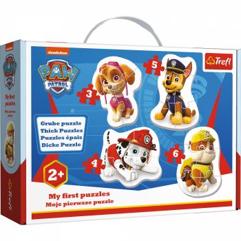 Puzzle Baby Clasic, Skye, Marshall, Chase si Rubble, 18 Piese