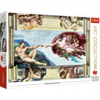 Puzzle Trefl 1000 Michelangelo, Crearea lui Adam