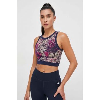 Reebok top MODERN SAFARI femei, culoarea albastru marin