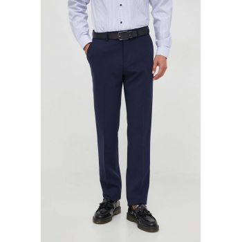 United Colors of Benetton pantaloni barbati, culoarea albastru marin, mulata de firma originali