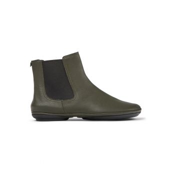 Ghete Chelsea de piele cu segmente textile Right Nina 1313