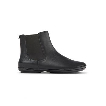 Ghete Chelsea de piele cu segmente textile Right Nina 1313