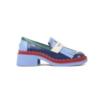 Pantofi loafer de piele cu model colorblock Taylor 653