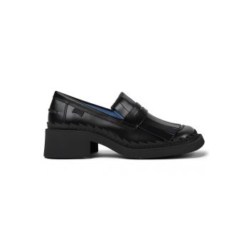 Pantofi loafer de piele cu toc masiv Taylor 421