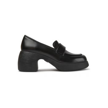 Pantofi loafer de piele cu toc masiv Thelma 309