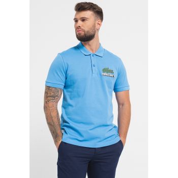 Tricou polo unisex cu aplicatie logo