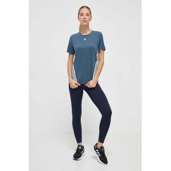 adidas Performance tricou de antrenament culoarea turcoaz