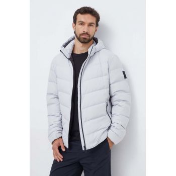 Jack Wolfskin geaca de puf barbati, culoarea gri, de iarna