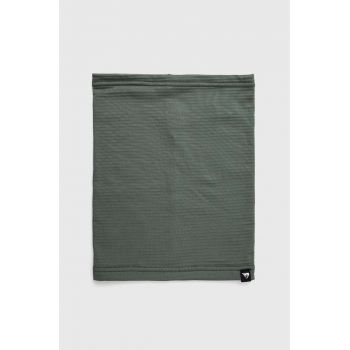 Quiksilver fular impletit Casper barbati, culoarea verde, neted