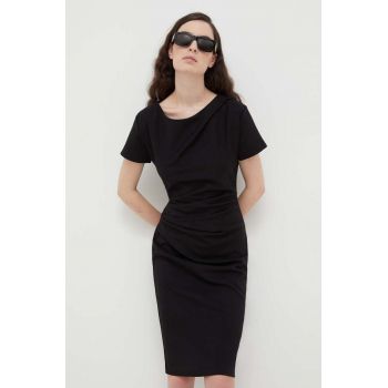 Tiger Of Sweden rochie culoarea negru, mini, mulata