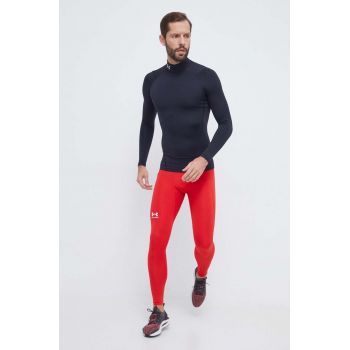 Under Armour leggins de antrenament culoarea rosu, neted