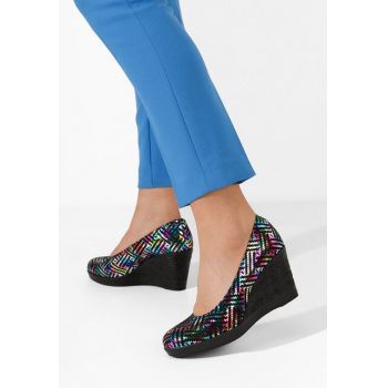 Pantofi cu platforma Zola C12 multicolori ieftini