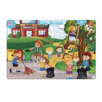 Puzzle clasic, Activitatile elevilor la scoala, 120 piese