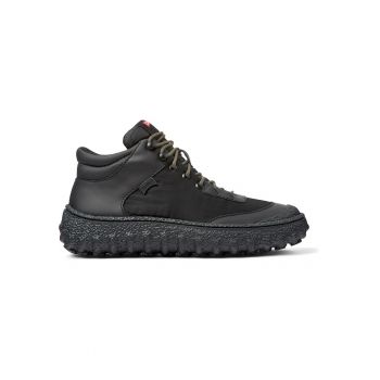 Pantofi sport de piele si material textil Ground 1377