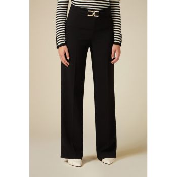 Pantaloni eleganti cu croiala ampla