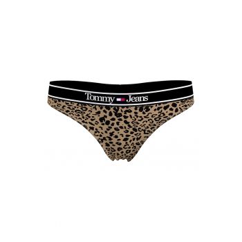 Chiloti tanga cu animal print