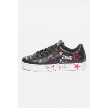 Pantofi sport cu insertii din piele
