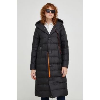 Answear Lab geaca de puf femei, culoarea negru, de tranzitie