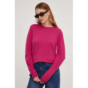 Answear Lab pulover de lana femei, culoarea roz, light