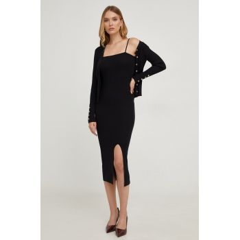 Answear Lab rochie și cardigan culoarea negru de firma original