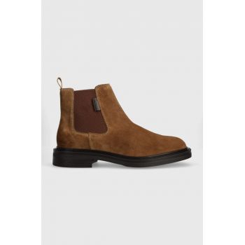 Gant botine din piele intoarsa Fairwyn barbati, culoarea maro, 27653405.G771 de firma originale