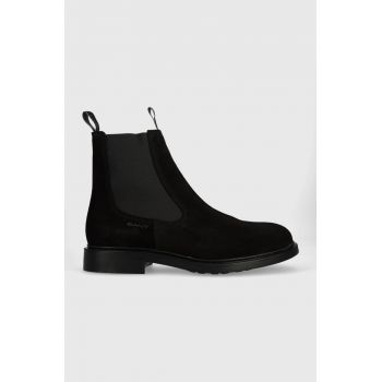 Gant botine din piele intoarsa Millbro barbati, culoarea negru, 27633415.G00 ieftine