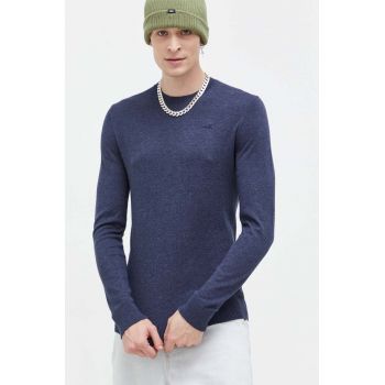 Hollister Co. pulover barbati, culoarea albastru marin, light de firma original