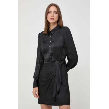 Morgan rochie culoarea negru, mini, drept