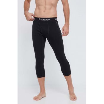 Smartwool jambiere funcționale Classic Thermal Merino culoarea negru