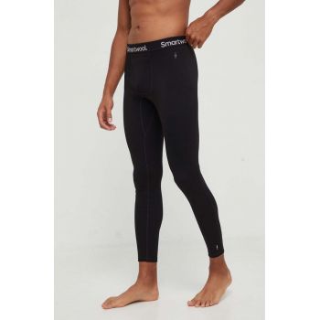 Smartwool jambiere funcționale Classic Thermal Merino culoarea negru