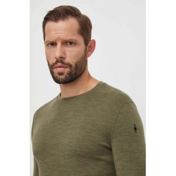 Smartwool longsleeve funcțional Classic Thermal Merino culoarea verde