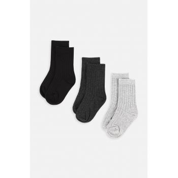 Coccodrillo sosete copii 3-pack culoarea bej
