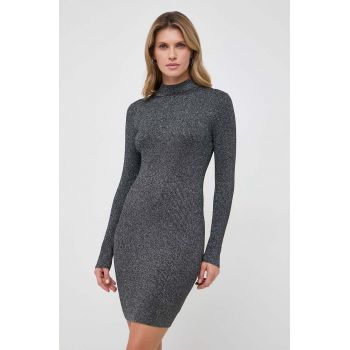 MICHAEL Michael Kors rochie culoarea argintiu, mini, mulata de firma originala