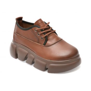 Pantofi GRYXX maro, 5129, din piele naturala ieftina