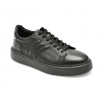 Pantofi GRYXX negri, M8003, din piele naturala de firma originali
